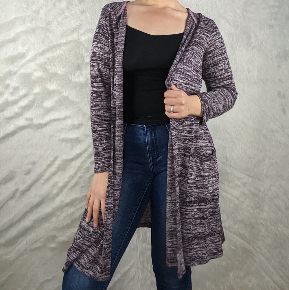 Bobeau- hooded cardigan